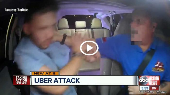 Οδηγός της UBER δέχεται επίθεση [video]